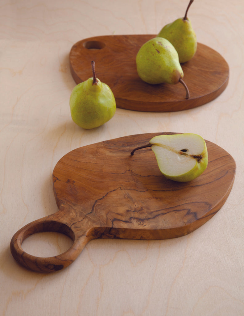 Teak Serving Board with handle, Large