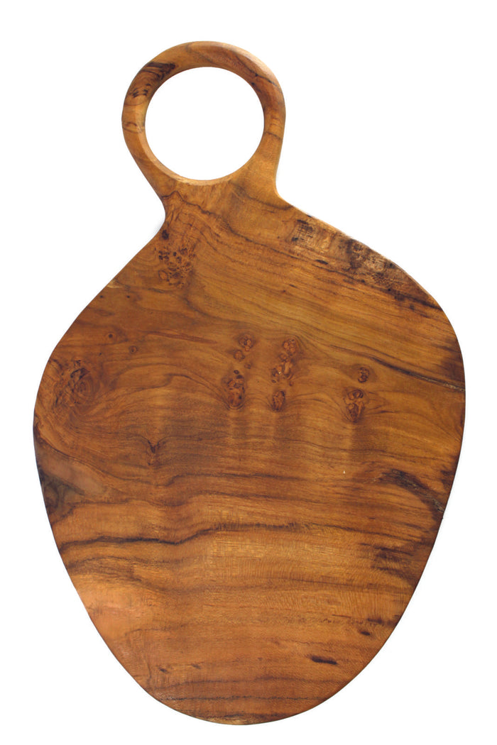 Teak Serving Board with Handle, Small